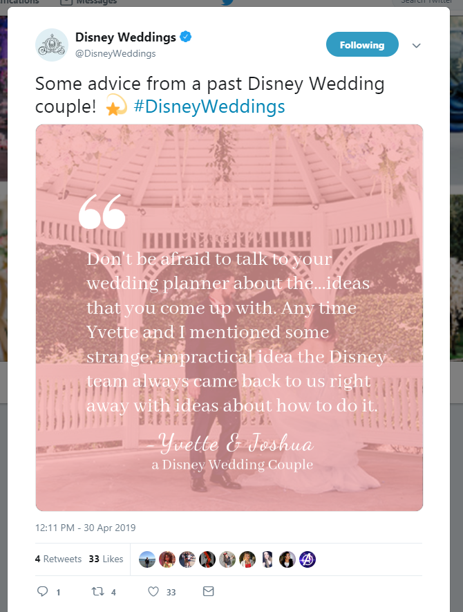 Disney Weddings can accommodate a lot of requests, even unusual ones.